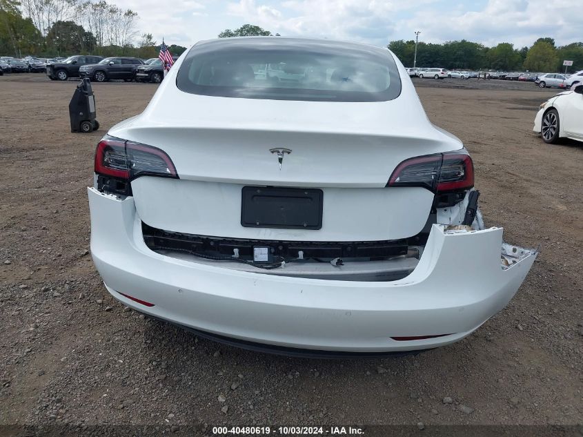 2021 Tesla Model 3 Standard Range Plus Rear-Wheel Drive VIN: 5YJ3E1EA7MF085190 Lot: 40480619