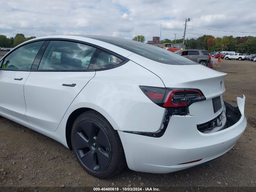 2021 Tesla Model 3 Standard Range Plus Rear-Wheel Drive VIN: 5YJ3E1EA7MF085190 Lot: 40480619