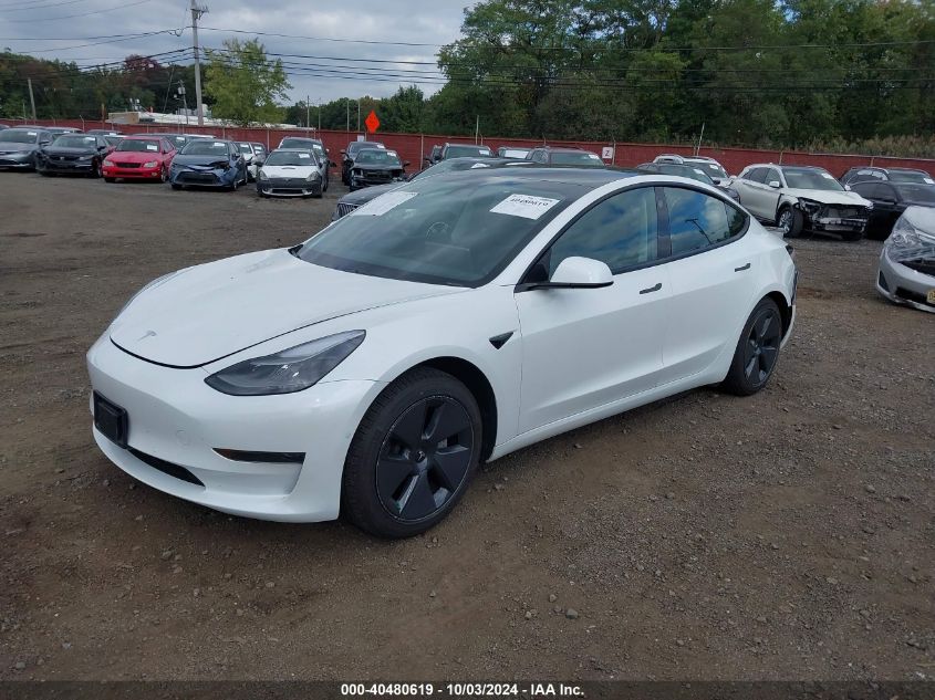 5YJ3E1EA7MF085190 2021 TESLA MODEL 3 - Image 2