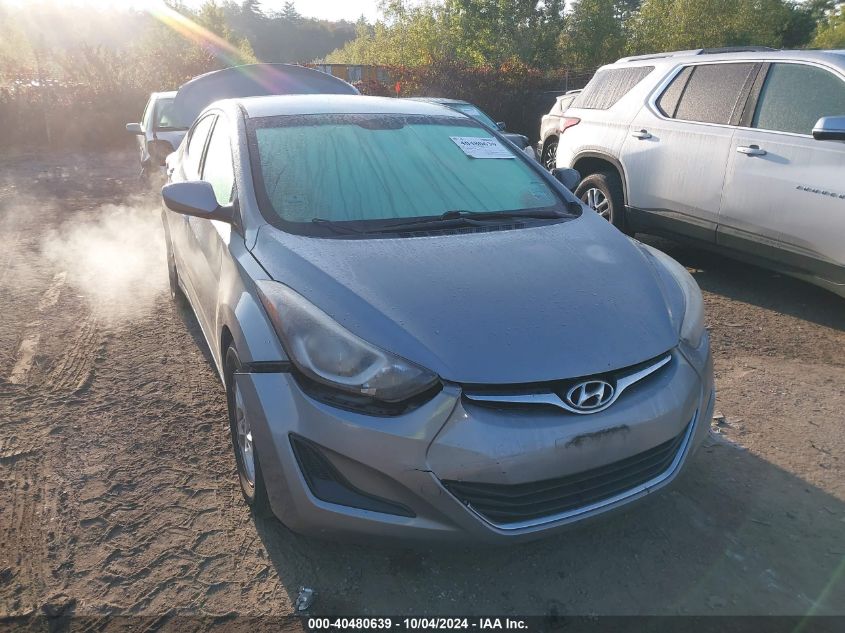 VIN KMHDH4AE8EU157492 2014 Hyundai Elantra, SE no.1