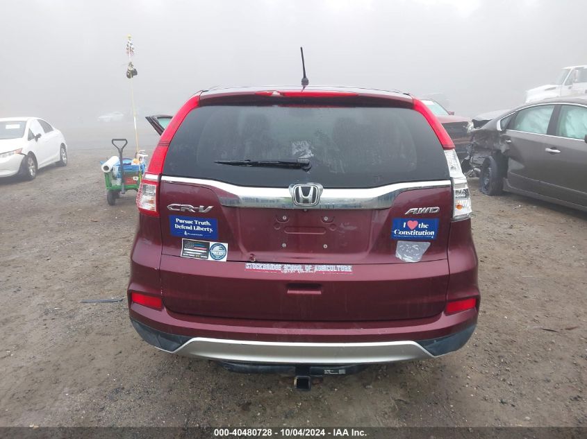 2015 Honda Cr-V Ex VIN: 2HKRM4H52FH649636 Lot: 40480728