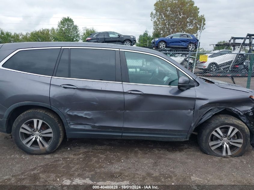 2017 Honda Pilot Ex-L VIN: 5FNYF6H55HB052659 Lot: 40480828