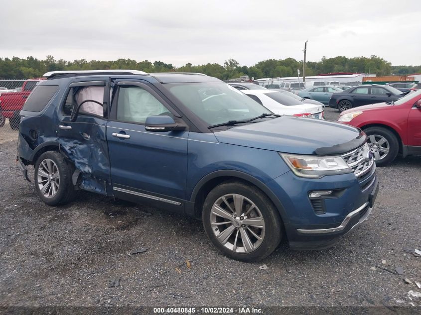 2018 Ford Explorer Limited VIN: 1FM5K8F80JGA57489 Lot: 40480845