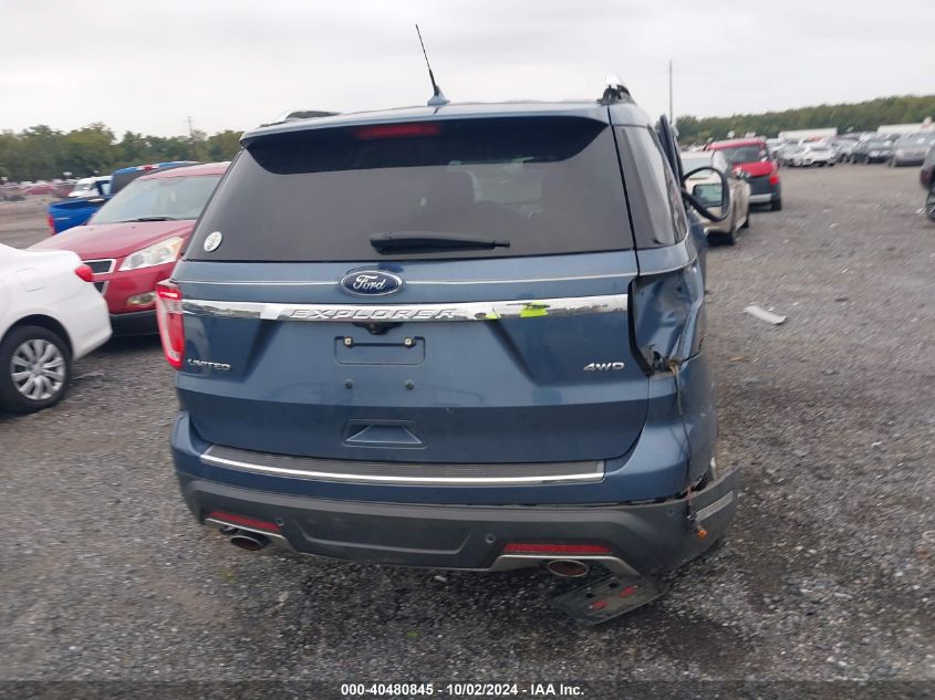 2018 Ford Explorer Limited VIN: 1FM5K8F80JGA57489 Lot: 40480845