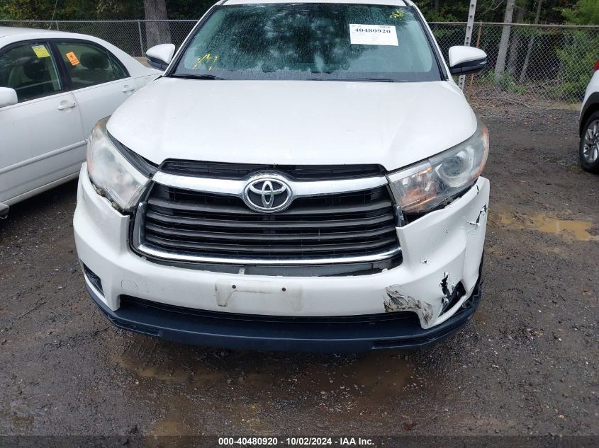 2014 Toyota Highlander Le V6 VIN: 5TDBKRFH0ES057484 Lot: 40480920