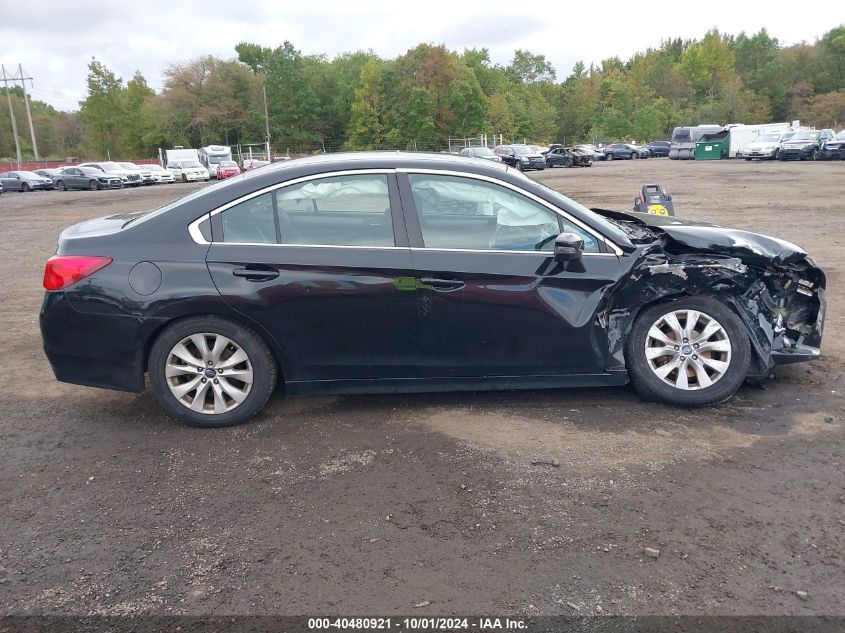 2015 Subaru Legacy 2.5I Premium VIN: 4S3BNAH63F3017696 Lot: 40480921