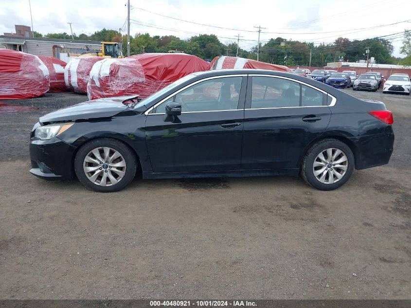 2015 Subaru Legacy 2.5I Premium VIN: 4S3BNAH63F3017696 Lot: 40480921