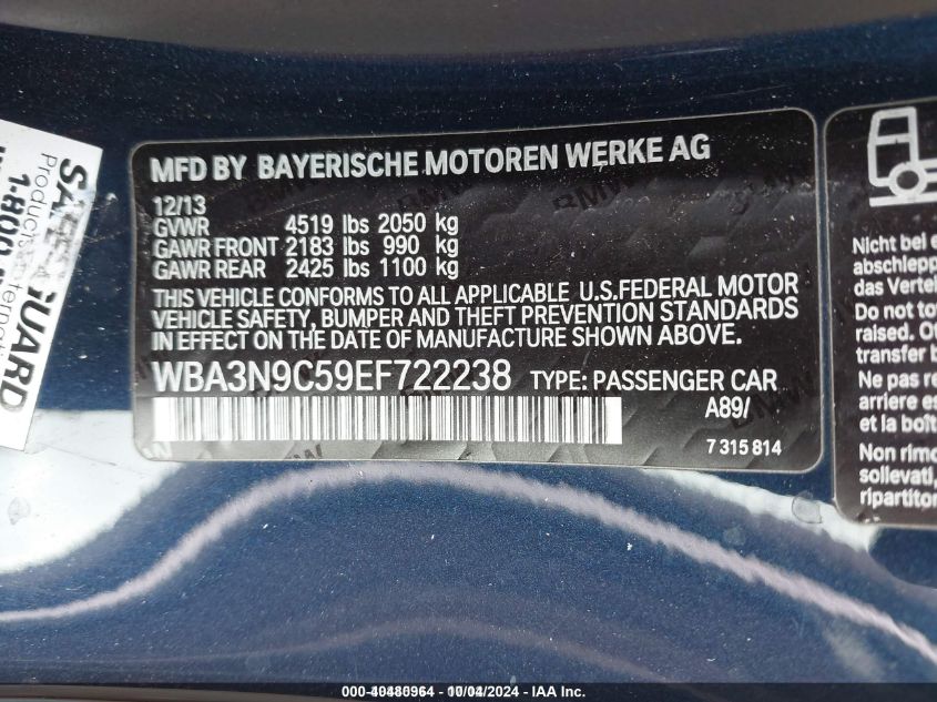 WBA3N9C59EF722238 2014 BMW 428I xDrive