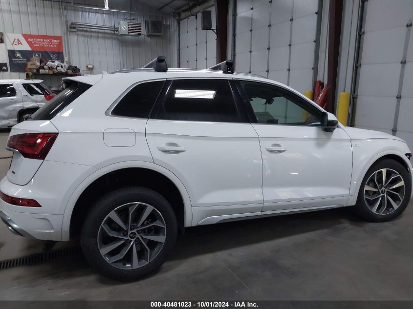 2023 Audi Q5 Premium Plus 45 Tfsi S Line Quattro VIN: WA1EAAFY8P2123480 Lot: 40481023