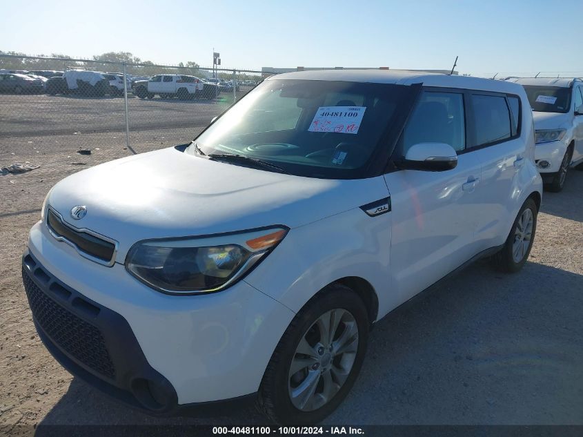 2014 Kia Soul + VIN: KNDJP3A55E7005267 Lot: 40481100