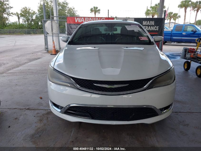 2015 Chrysler 200 C VIN: 1C3CCCCG9FN519224 Lot: 40481132