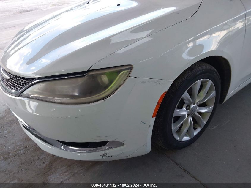 2015 Chrysler 200 C VIN: 1C3CCCCG9FN519224 Lot: 40481132