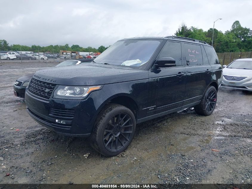 2016 Land Rover Range Rover 5.0L V8 Supercharged VIN: SALGS3EF7GA299281 Lot: 40481154