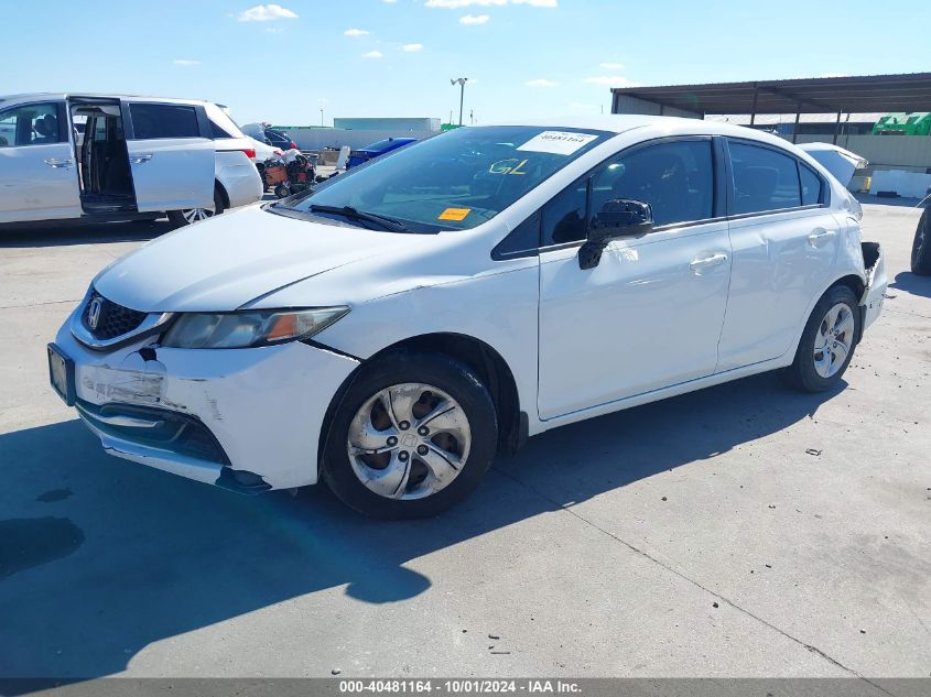 VIN 2HGFB2F5XDH561585 2013 Honda Civic, LX no.2