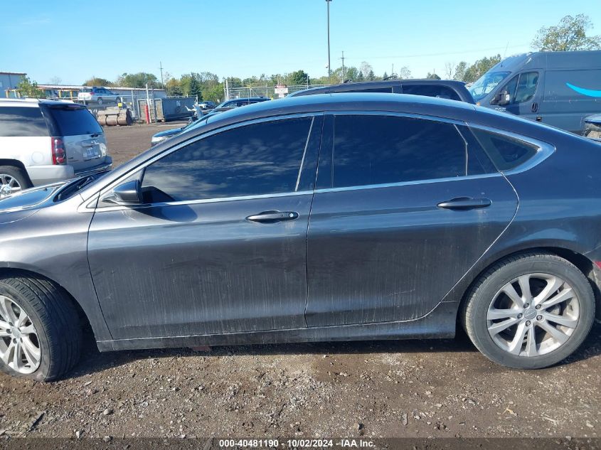 2015 Chrysler 200 Limited VIN: 1C3CCCAB1FN636187 Lot: 40481190