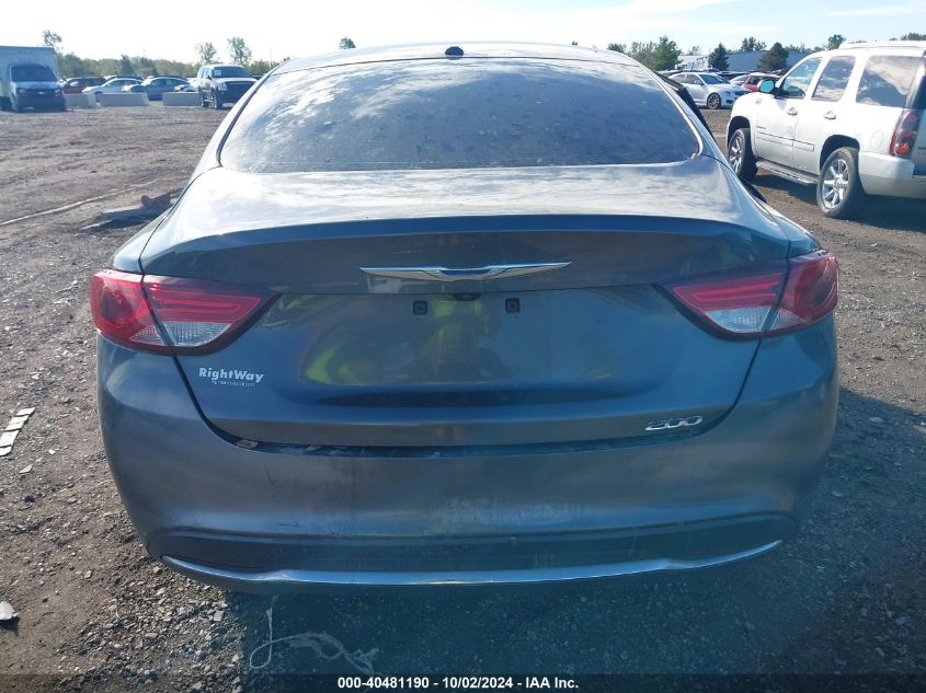 2015 Chrysler 200 Limited VIN: 1C3CCCAB1FN636187 Lot: 40481190