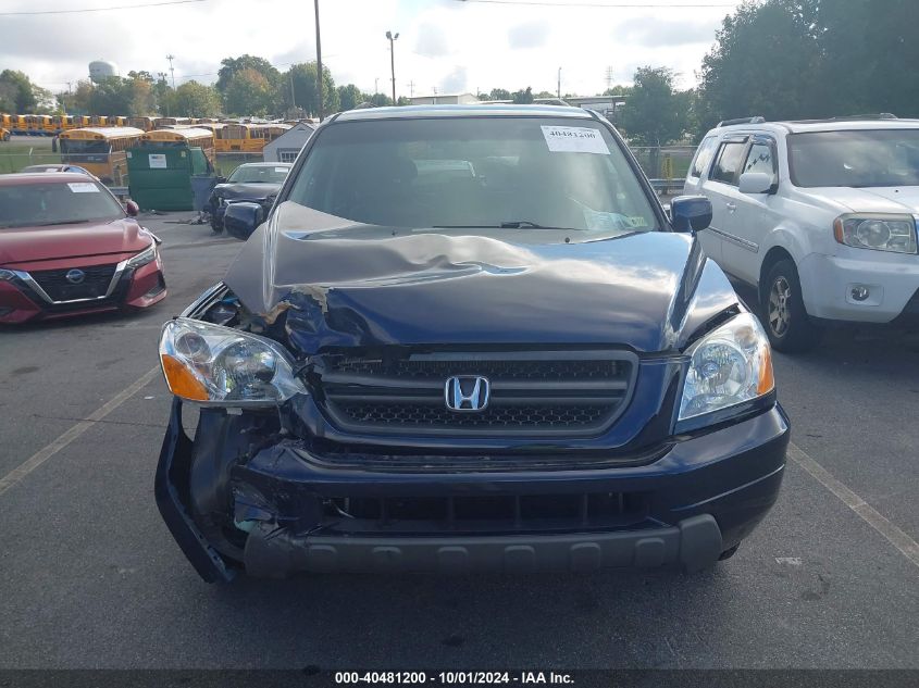 2004 Honda Pilot Ex-L VIN: 2HKYF18714H504753 Lot: 40481200