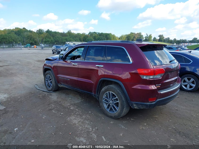 VIN 1C4RJFBG8JC266495 2018 JEEP GRAND CHEROKEE LIMITED 4X4
