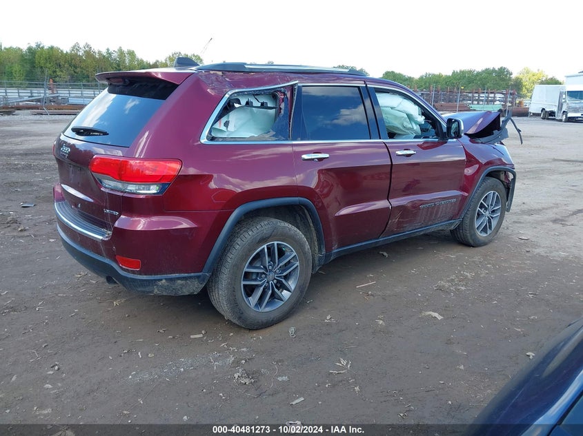 VIN 1C4RJFBG8JC266495 2018 JEEP GRAND CHEROKEE LIMITED 4X4