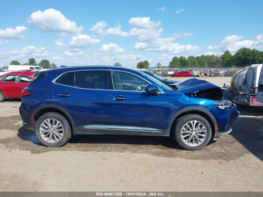 2022 Buick Envision Fwd Preferred VIN: LRBAZLR47ND138263 Lot: 40481289