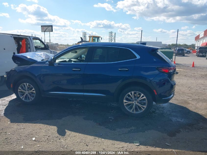 2022 Buick Envision Fwd Preferred VIN: LRBAZLR47ND138263 Lot: 40481289