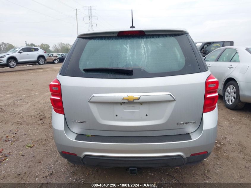 2GNALBEK6G6320000 2016 Chevrolet Equinox Ls