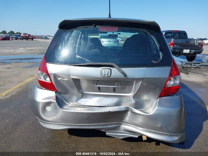 2007 Honda Fit Sport VIN: JHMGD386X7S002106 Lot: 40481318