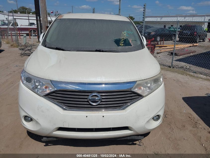 2014 Nissan Quest Sl VIN: JN8AE2KP4E9102842 Lot: 40481325