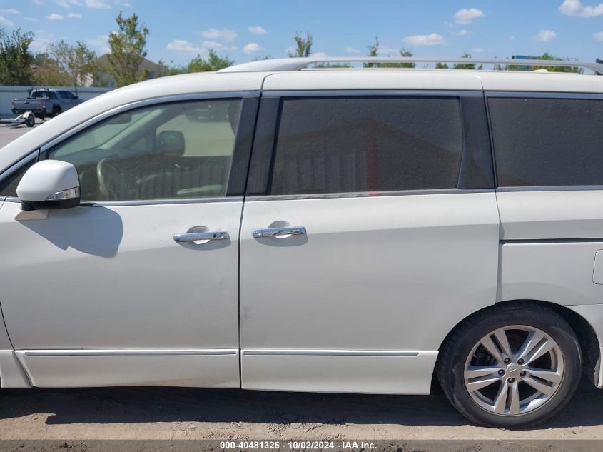 2014 Nissan Quest Sl VIN: JN8AE2KP4E9102842 Lot: 40481325