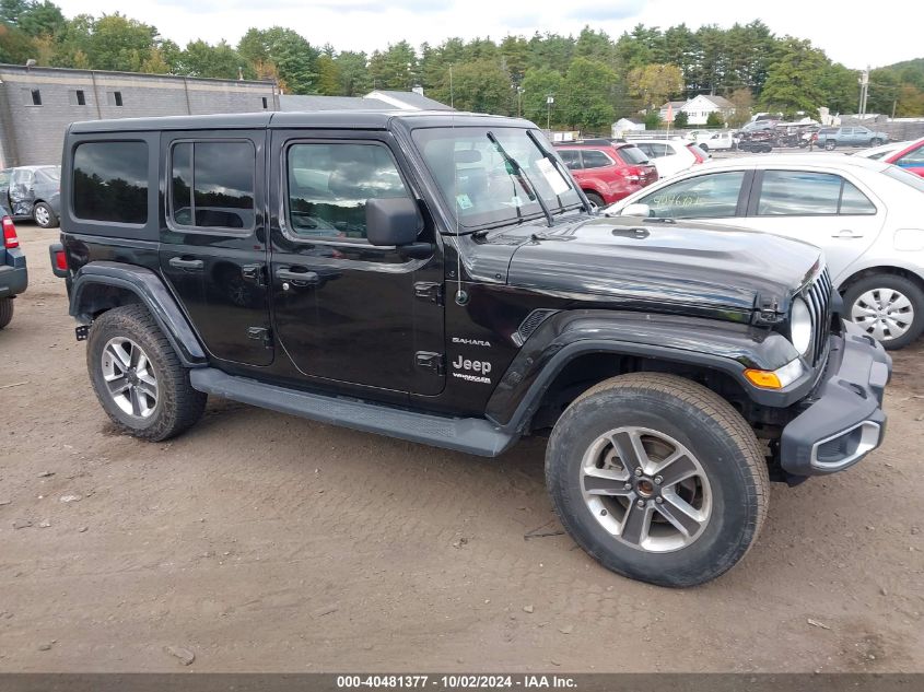 2019 Jeep Wrangler Unlimited Sahara 4X4 VIN: 1C4HJXEN8KW593054 Lot: 40481377