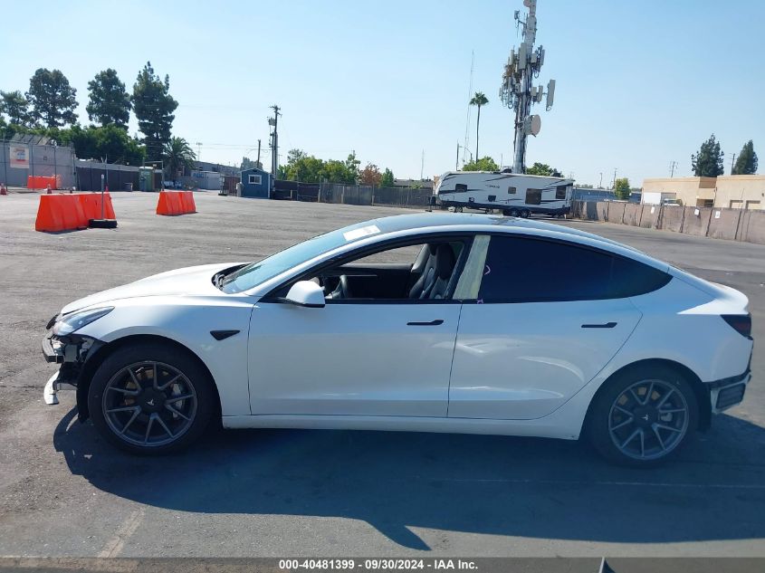 2021 Tesla Model 3 Standard Range Plus Rear-Wheel Drive VIN: 5YJ3E1EA1MF003423 Lot: 40481399