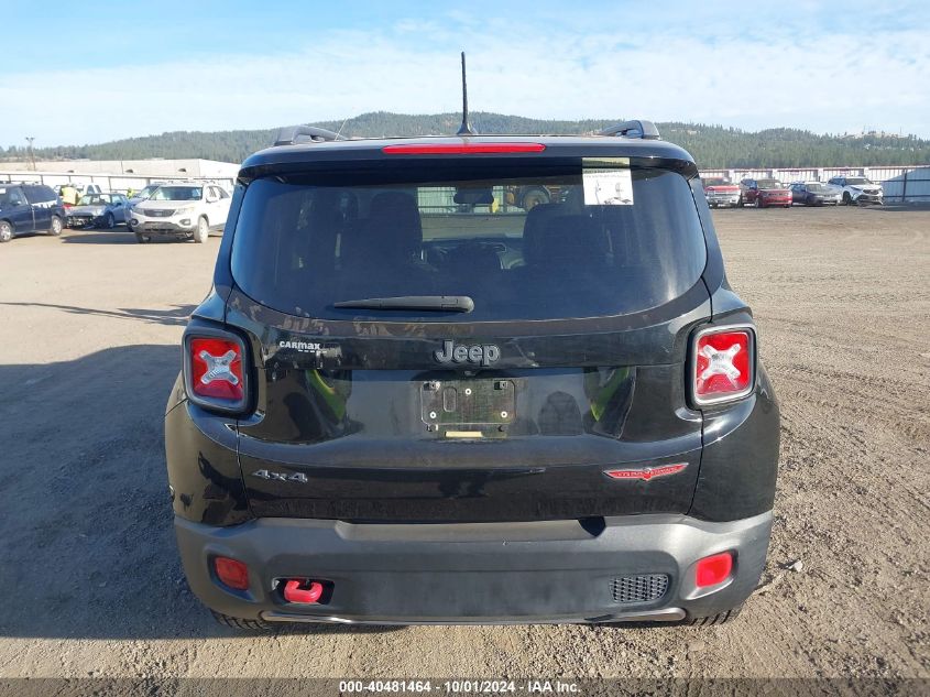 2015 Jeep Renegade Trailhawk VIN: ZACCJBCT8FPC50231 Lot: 40481464