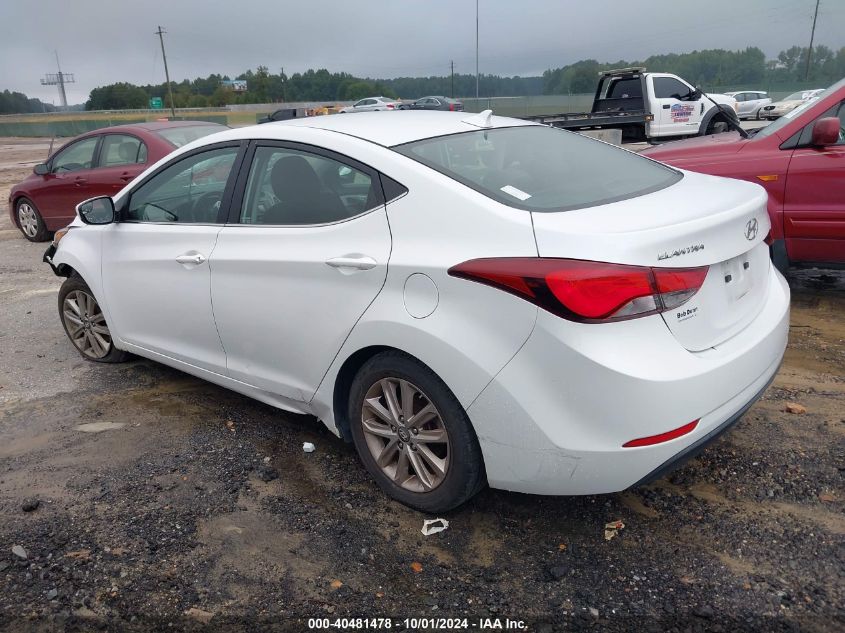 2015 Hyundai Elantra Se VIN: 5NPDH4AE1FH574985 Lot: 40481478