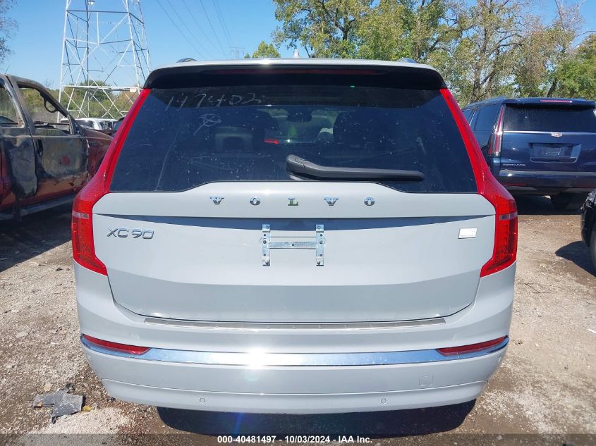 2024 Volvo Xc90 Recharge Plug-In Hybrid T8 Plus 6-Seater VIN: YV4H60LE0R1147402 Lot: 40481497