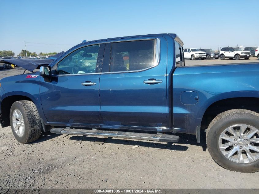 2021 Chevrolet Silverado K1500 Ltz VIN: 3GCUYGET6MG107559 Lot: 40481595