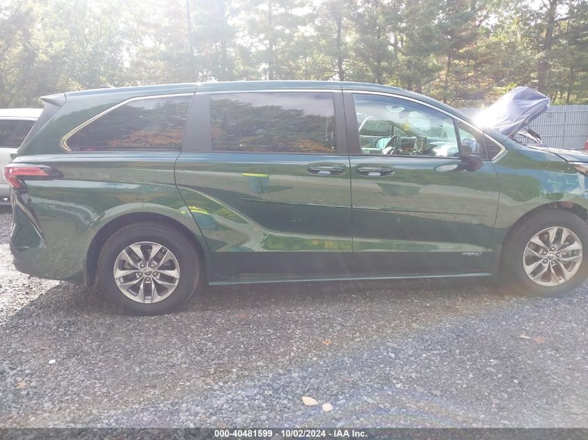 5TDKRKEC9MS016505 2021 Toyota Sienna Le