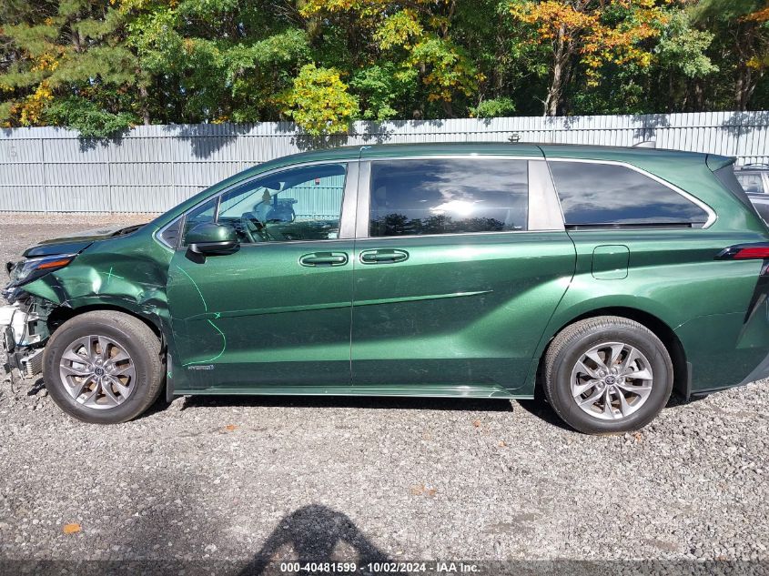 2021 Toyota Sienna Le VIN: 5TDKRKEC9MS016505 Lot: 40481599