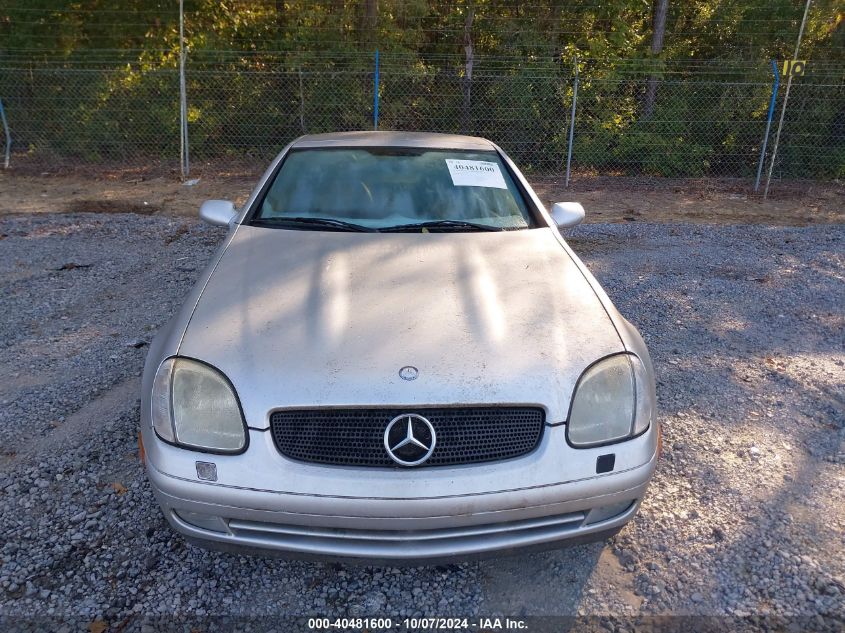 1999 Mercedes-Benz Slk 230 Kompressor VIN: WDBKK47F3XF128887 Lot: 40481600