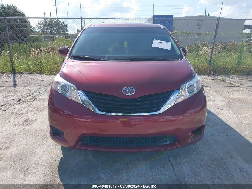 5TDKK3DC6DS375435 2013 Toyota Sienna Le V6 8 Passenger