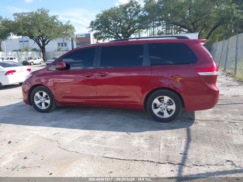 5TDKK3DC6DS375435 2013 Toyota Sienna Le V6 8 Passenger