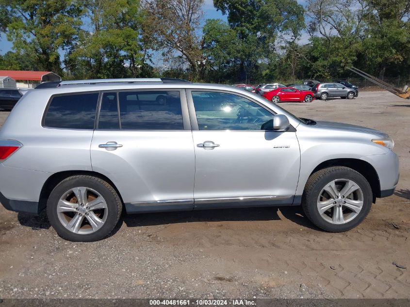 5TDDK3EH6DS276701 2013 Toyota Highlander Limited V6