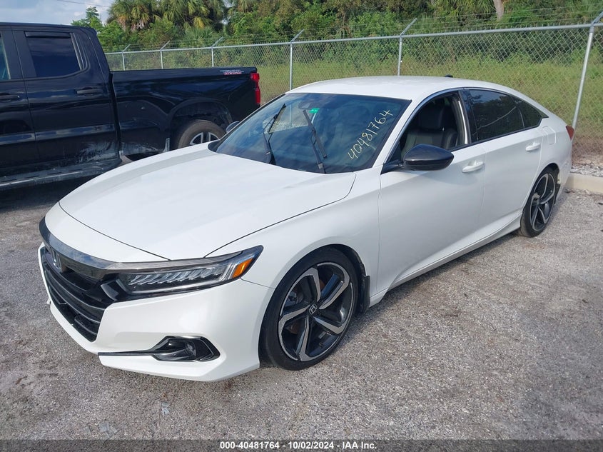 VIN 1HGCV1F37NA016401 2022 HONDA ACCORD SPORT