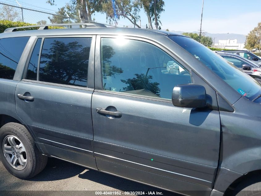 2003 Honda Pilot Ex-L VIN: 2HKYF18713H588460 Lot: 40481952