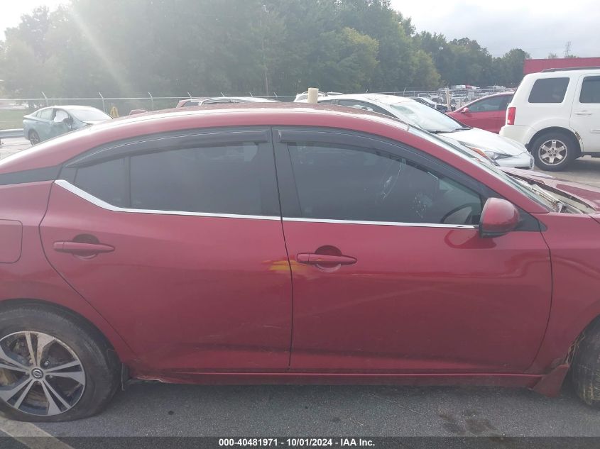 2020 Nissan Sentra Sv Xtronic Cvt VIN: 3N1AB8CV1LY212942 Lot: 40481971