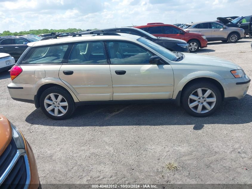 2007 Subaru Outback 2.5I VIN: 4S4BP61C377332656 Lot: 40482012