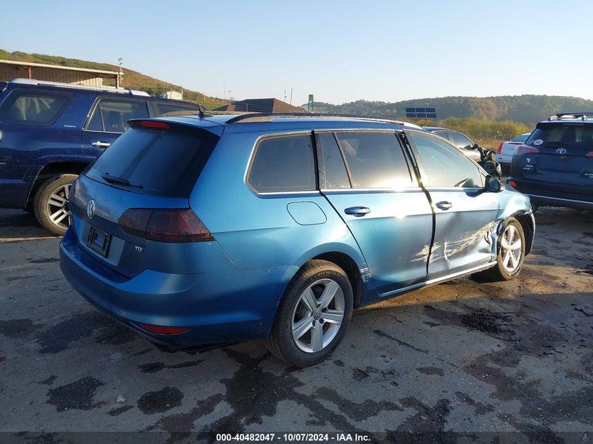 2015 VOLKSWAGEN GOLF SPORTWAGEN TDI S 4-DOOR - 3VWCA7AU8FM507297