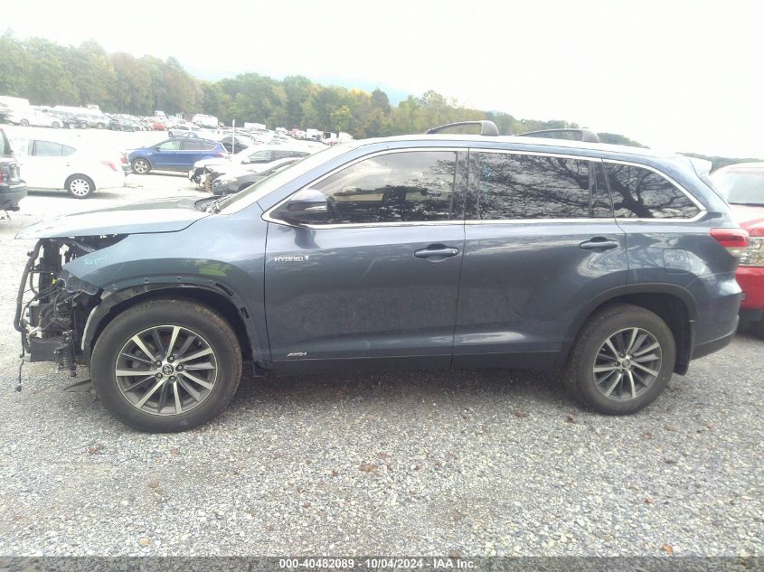 5TDJGRFH0KS069319 2019 Toyota Highlander Hybrid Xle