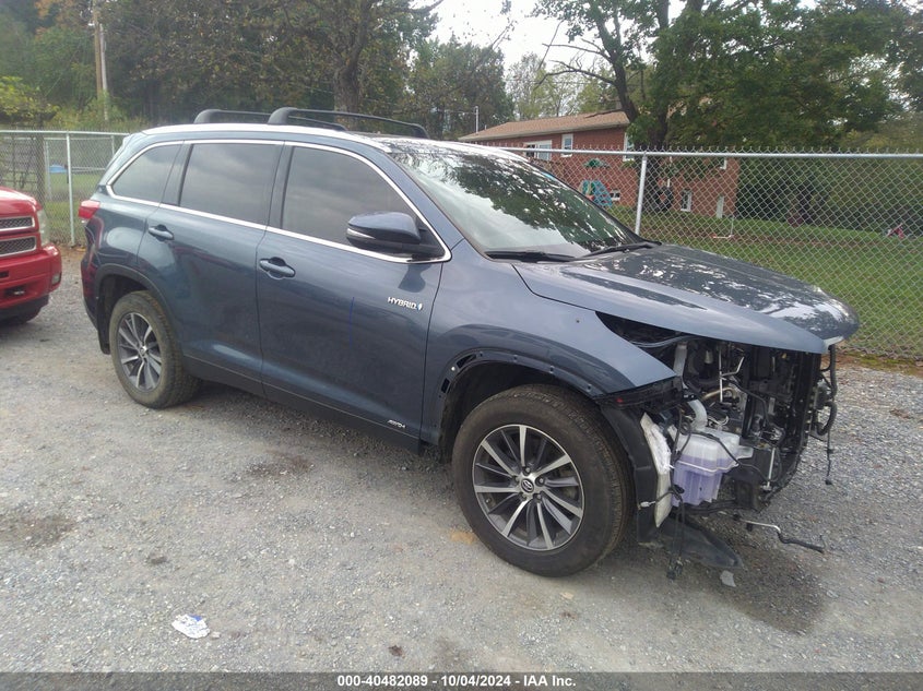 5TDJGRFH0KS069319 TOYOTA HIGHLANDER HYBRID XLE 2019
