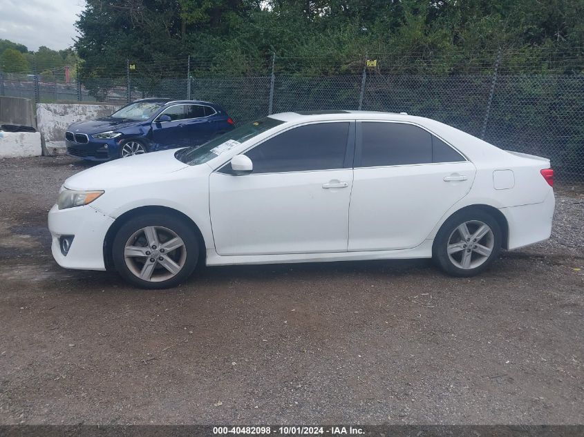 2012 Toyota Camry Se VIN: 4T1BF1FK7CU598747 Lot: 40482098