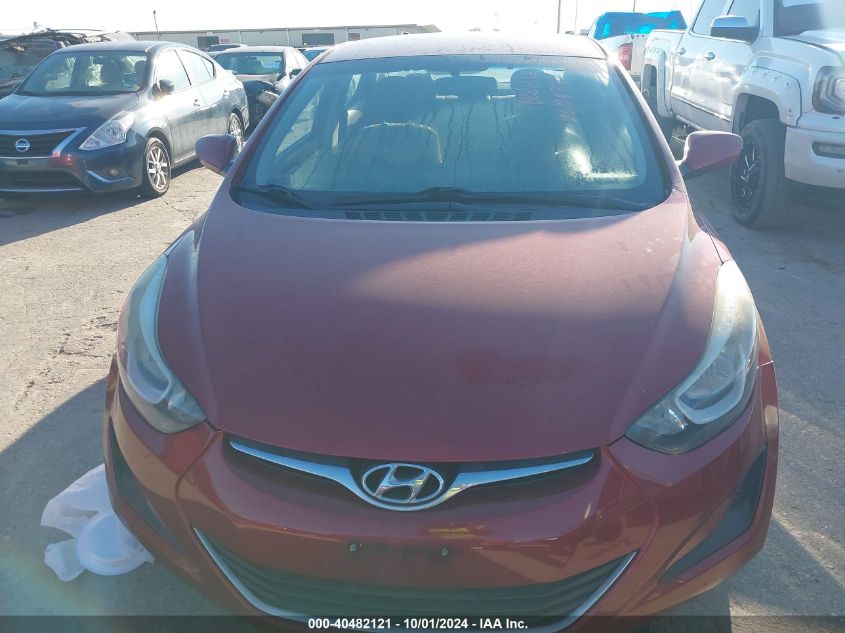 2016 Hyundai Elantra Se VIN: 5NPDH4AEXGH705218 Lot: 40482121